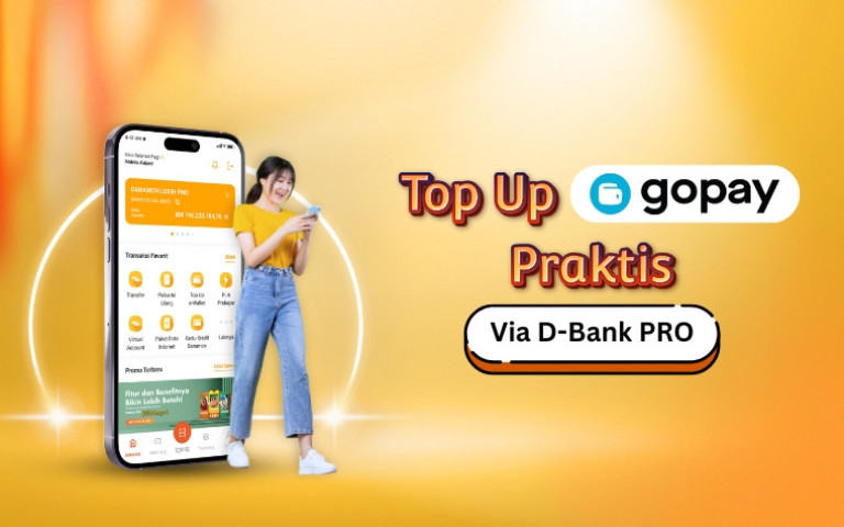 TOP UP GOPAY PRAKTIS VIA D-BANK PRO