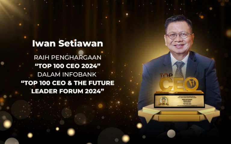 Iwan Setiawan Raih Penghargaan “TOP 100 CEO 2024” dalam INFOBANK “TOP 100 CEO & THE FUTURE LEADER FORUM 2024"